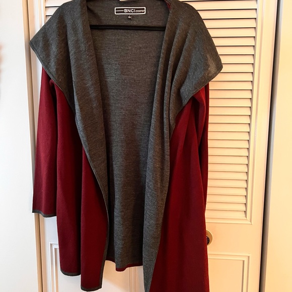 Blank Noir Hooded Open Cardigan - Picture 2 of 7